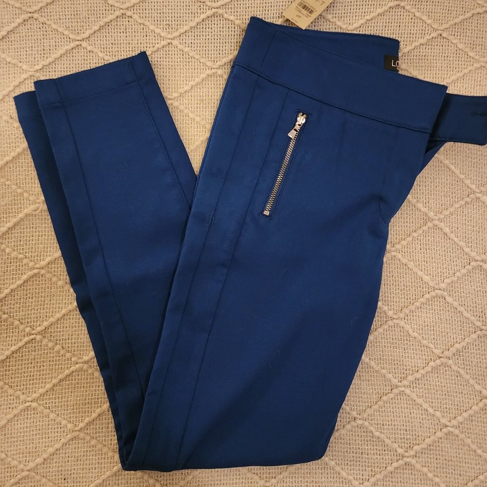 NWT Loft Cobalt Blue Dress Pants / Size 4P / Marisa Skinny Pants